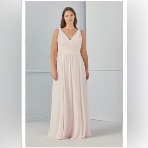 Amsale Justine Bridesmaid Dress Size 16 Navy